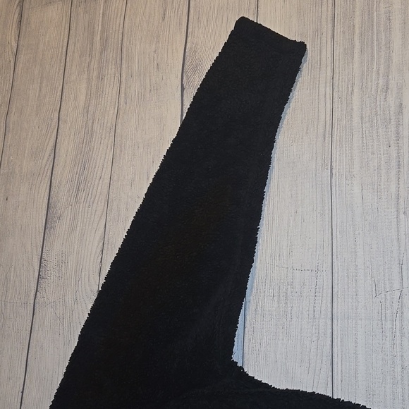 PINK Women's Quarter Zip Pullover Teddy Sweater Black Size L - Picture 5 of 8